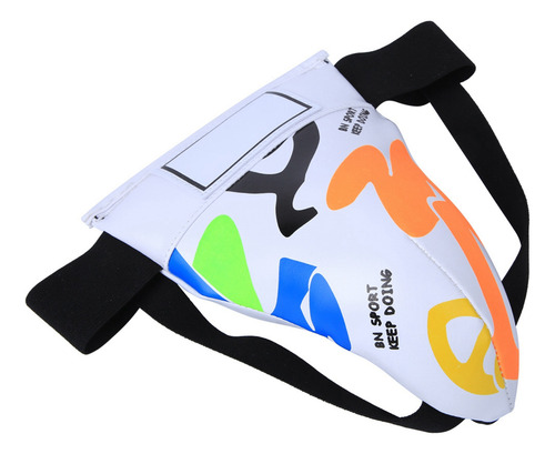 Protetor De Virilha Infantil Branco Branco Ban Fight Graffit