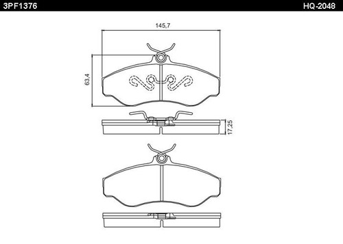 Pastilla De Freno Delantera Bendix Chevrolet Blazer 4x2 95/9