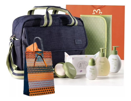 Presente Natura Mamãe E Bebê Bolsa Colonia Trocador 8 Itens