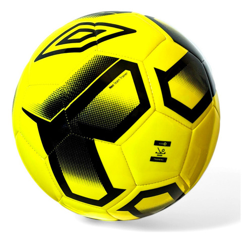 Pelota Futbol Umbro Numero 5 Campo Cancha 11 Cesped Cosida Color Amarillo