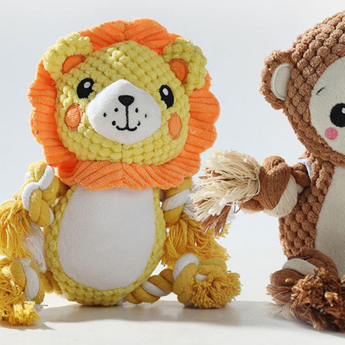Lindo Juguete Chirriante De Felpa Para Perros, Juguete León