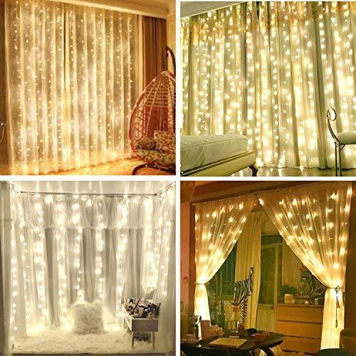 Curtain Light 300 Led Fairy String 8 Mod Control Decoration