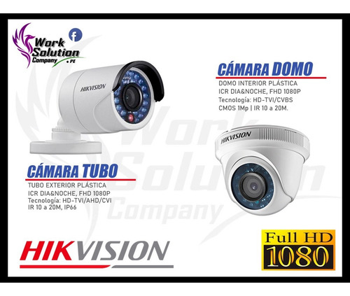 Cámaras Vigilancia Kit 8 Hikvision Full Hd 2tb + Microfono