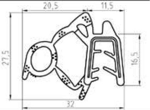 Vw Polo Burlete Precio X Metro Lineal Puerta Walrod306