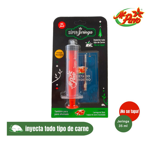 5 Súper Jeringa Mr. Pavo - Para Inyectar Todo Tipo De Carne