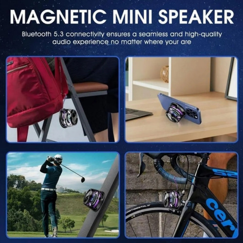 Mini Altavoz Bluetooth Magnético Multifuncional G200 Negro