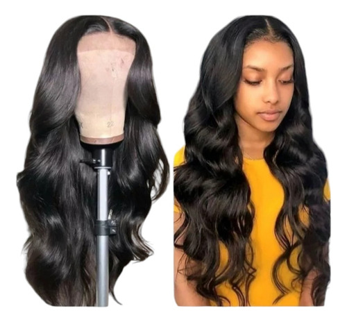 Lace Front Cabelo Humano 60 Cm Preto M