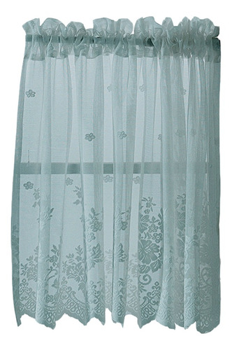 Elegante Encaje Embroidered Cortinas 1 Panel Floral Para