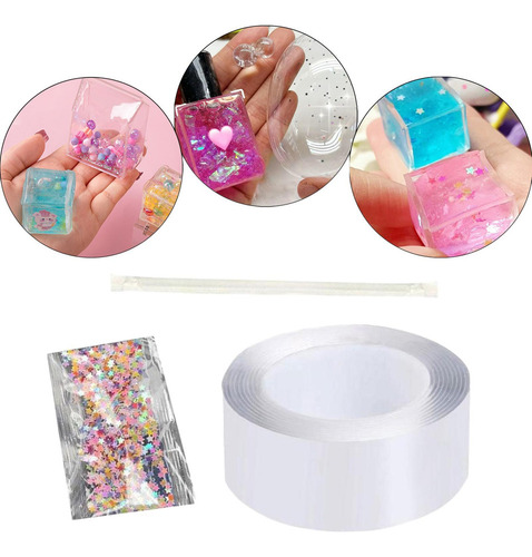 Blow Bubbles Globos Nano Cinta De Doble Cara 2mmx5cmx300cm