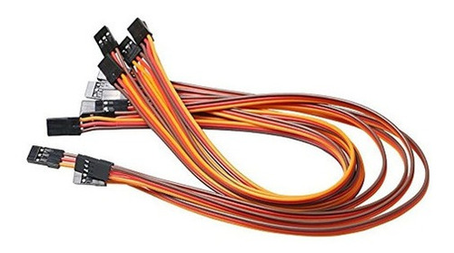 Vimvip 3pin 30cm Servo Extension Cable 22awg 60 Cores Wire M