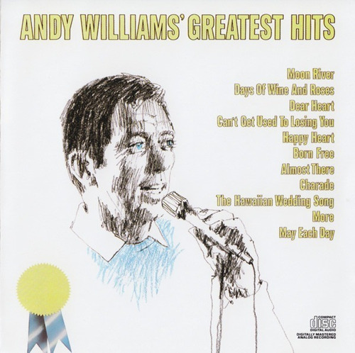 Andy Williams-andy Williams' Greatest Hits Cd Impecable Usa