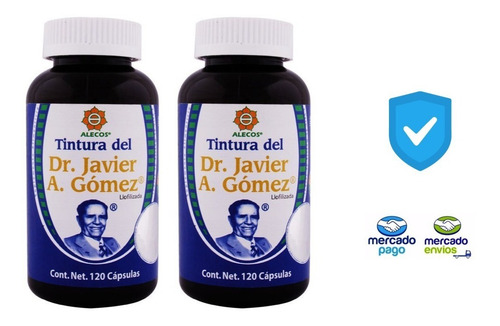 2 Frascos Tintura Alecos Con 120 Capsulas C/u