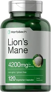 Extracto Melena De Leon 4200mg  Horbaach 120 Capsulas
