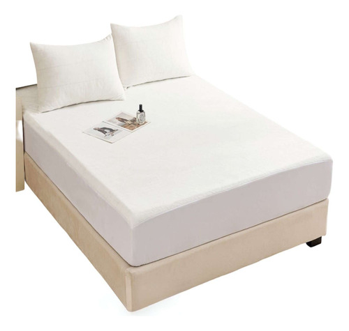 Cubre Colchon Protector Impermeable Plush 2 Plazas