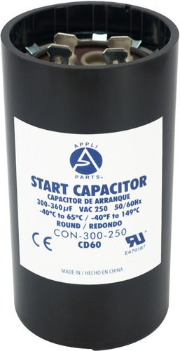 Condensador/ Capacitor De Arranque   300-360 Mfd 250v