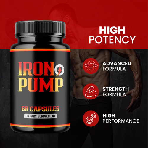 (pacote Com 2) Comprimidos Iron Pump Healthly Official Formu