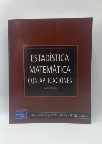 Libro Estadistica Matematica Con Aplicaciones