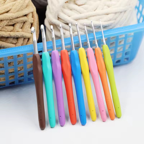 Kit Com 9 Agulhas Soft Para Crochê Tricô Conjunto