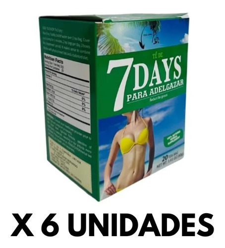 Te 7 Dias Adelgazante 6 Unidades