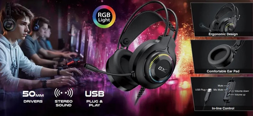 Audifonos Gaming Genius Gx Hs-gx580u 50mm Rgb Usb