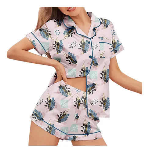 D Moda De Verano Para Mujer, Estilo Hawaiano, Con Solapa, Ma