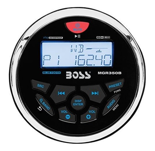 Audio Mgr350b En Tablero, Medidor Marino, Bluetooth, Medio