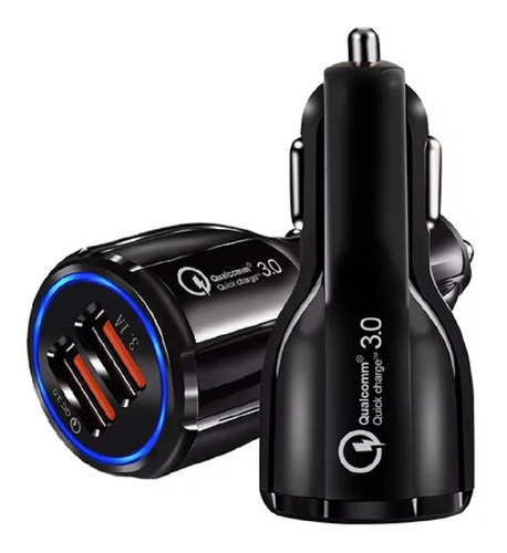 Cargador Auto P/ Celular Carga Rápida Quick Charge Qc 3.0 6a