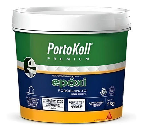 Rejunte Epoxi Portokoll - Cinza Sideral Balde 1 Kg