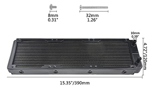 Bxqinlenx 18 Pipe Aluminum Heat Exchanger Radiator For Pc Cp