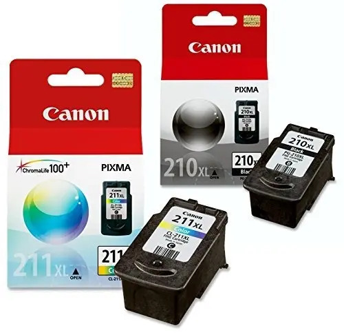 Canon Pg-210 Y Cl-xl 211 Xl Tinta Paquete Bundle, Compatible | Envío gratis