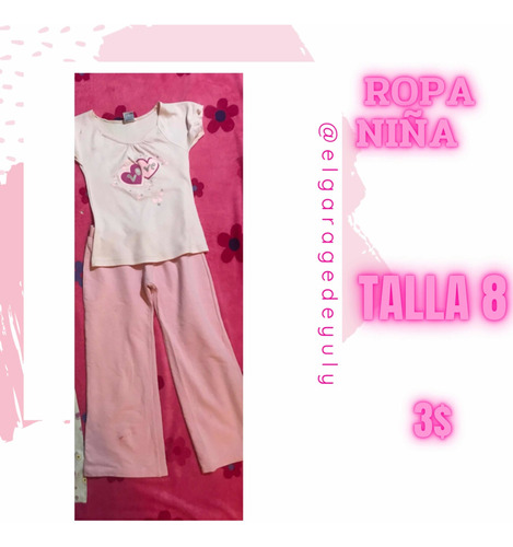 Pijamas Niña Talla 8