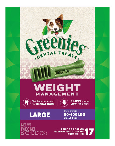 Dog Dental Care Chews Greenies Weight Management Large