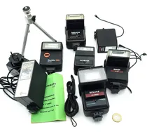 Comprar Flash Retro Antiguos Para Camaras Reflex (lote) - Fotografia