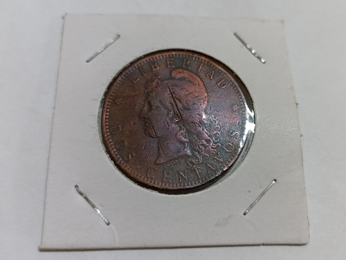 Argentina Moneda 2 Centavos Cobre Patacon 1883 Km-33
