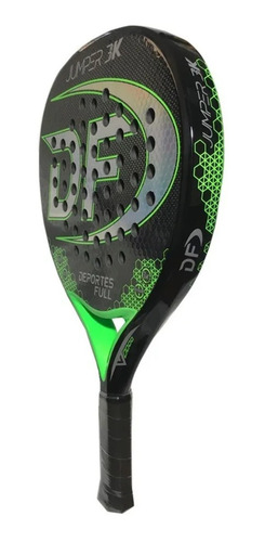 Imagen 2 de 2 de Paleta de pádel Deportes Full Jumper 3K 2022 color verde/negro