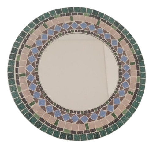 Espejo Artesanal. Mosaico Con Venecitas Diametro 45cm