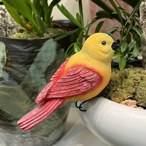 Maceta De Pájaro Para Flores, Decoración De Borde De