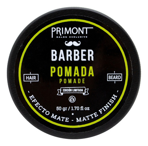 Primont Barber Kit Completo Shampoo Gel Cera Barbería 6c