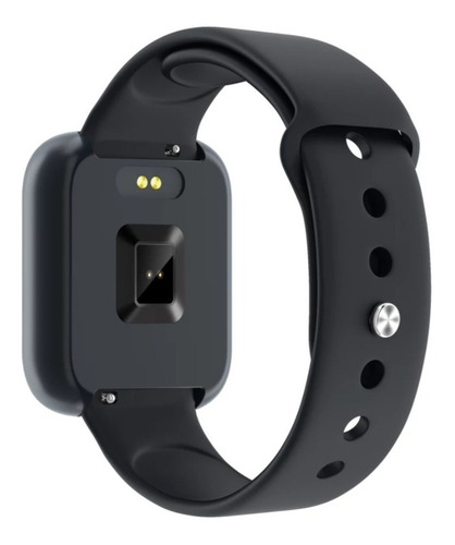 Imagem 5 de 9 de Relógio Inteligente P80 Smartwatch Preto C/ 2 Pulseiras