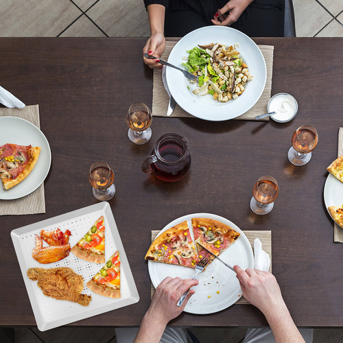 Sartén Antiadherente Para Pizza De 12 Pulgadas Con Agujeros,