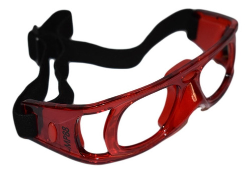 Lentes Goggles Protectores Master Pro Frontenis Rojo