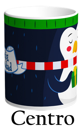 Taza 11oz Feliz Navidad Pingüino