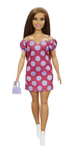 Barbie Fashionistas Doll #171, Curvy, Vitiligo, 