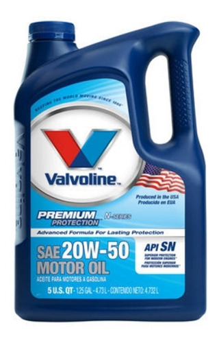 Aceite Valvoline Premium Protection 20w50 X5 Litros