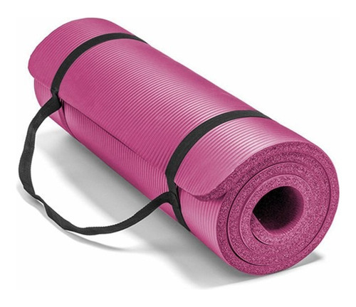 Mat 10 Mm Yoga Pilates Extra Grueso, Largo Color Rosa