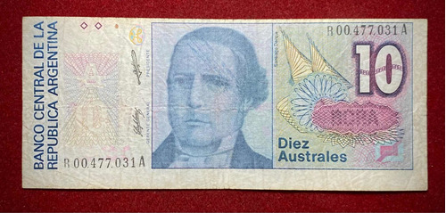 Billete 10 Australes Reposición Bottero 2826 