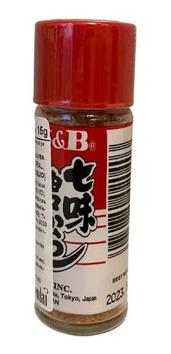 Imagem 1 de 1 de Pimenta Em Pó Shichimi Togarashi 15g S&b Importado Japão