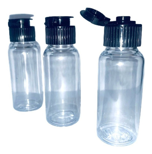 100 Botella Pet 30ml Para Gel Antibacterial Shampoo Fliptop 