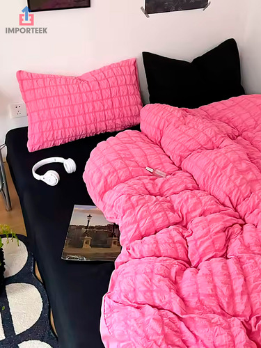 Set 3pz Funda Duvet Edredon Individual Sabana Almohada