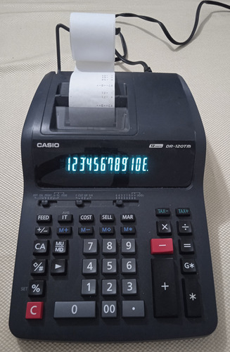 Calculadora Sumadora Casio Dr120tm 12 Digitos